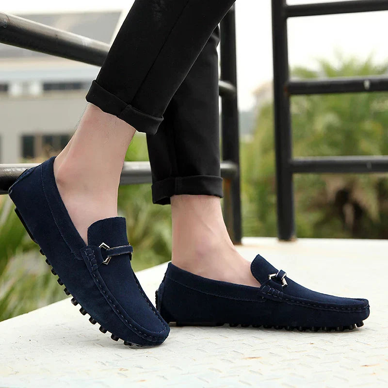 Street-Wave Leather Loafers For Men Premium Comfort And Versatile Style Ideal For Office And Casual Wear