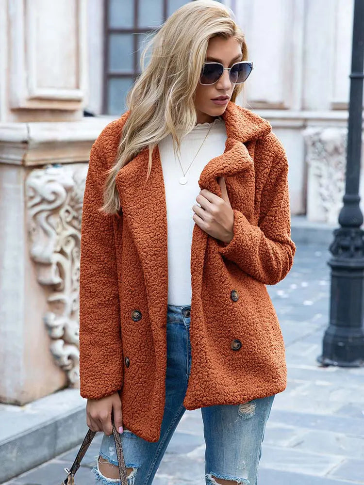 Street Wave Teddy Coat For Women Cozy Warmth Plush Fur Winter Outerwear Stylish And Practical