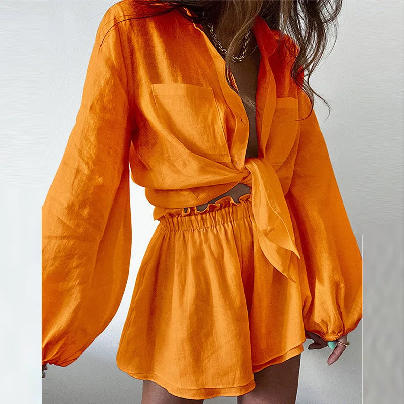 Diane Linen Summer Set By Street-Wave For Women Breezy Vacation Essential