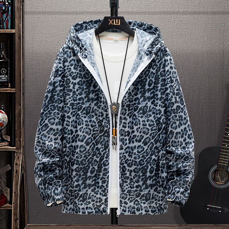 Street Wave Leopard Print Jacket Hooded Cozy Outerwear For Fashion Lovers All Day Comfort And Style