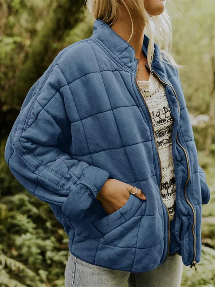 Street-Wave Quilted Puffer Jacket Women Warm Insulated Outdoor Coat For Cozy Style