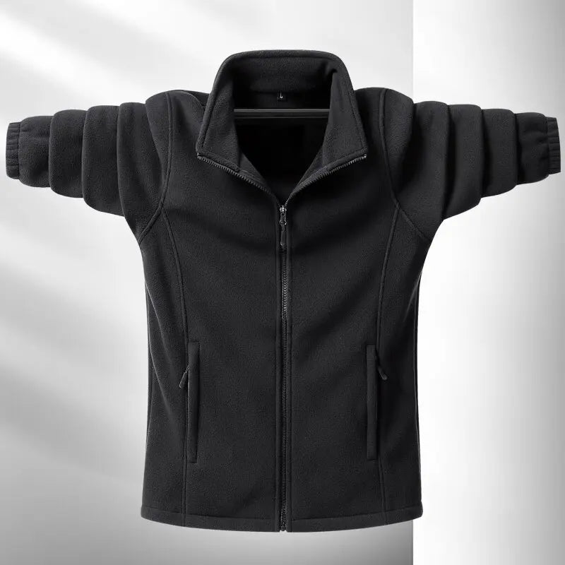 Street-Wave Street Ready Fleece Jacket For Men Premium Tailored Fit Versatile Minimalist Design With Durable Zipper