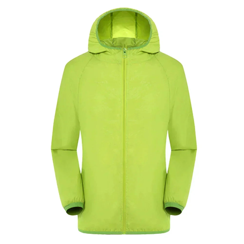 Street-Wave Mens Waterproof Trench Coat Hooded Zipper Front All Weather