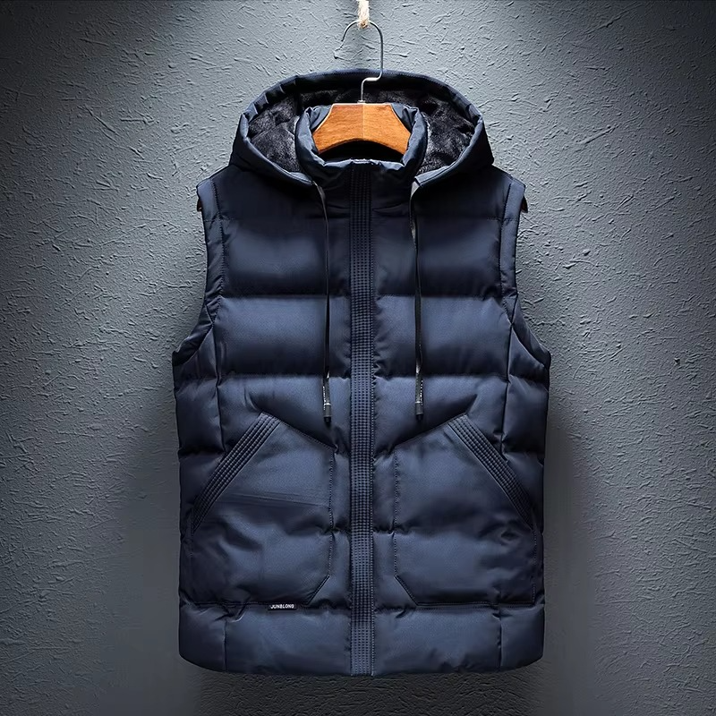 Unisex Personalized Thick Vest Customizable Warm Outerwear for All Seasons Street-Wave Apparel