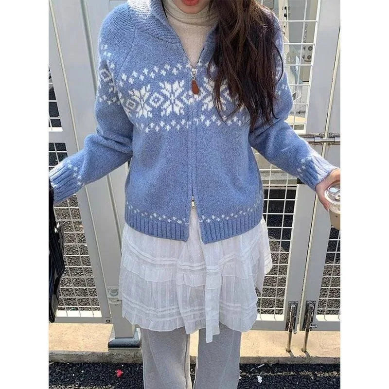 Street Wave Faith Knit Cardigan Jacket Unisex Cozy Layering