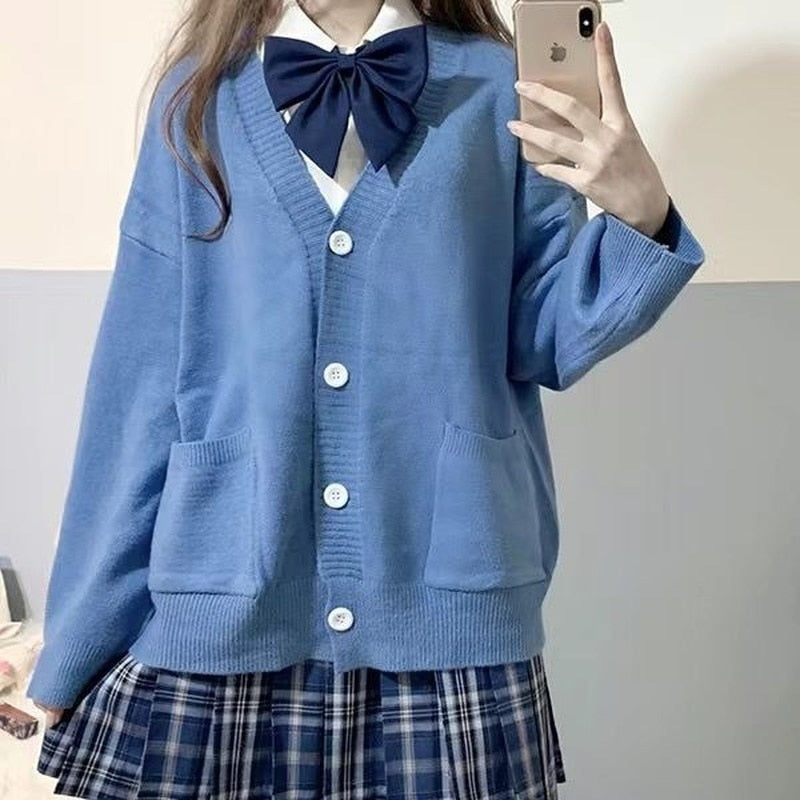 Street-Wave Women's Cozy Cardigan Vest With Pockets Button Front Oversized Knit For Everyday Style
