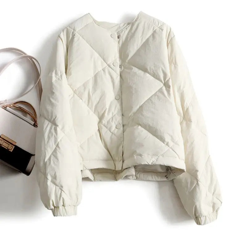 Street-Wave Women's Quilted Puffer Jacket With Water-Repellent Finish For Outdoor Adventurers