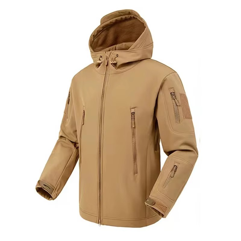 Mens SoftShell Waterproof Fleece Jacket For Hiking Camping And Winter Adventures Thermal Insulated Outerwear