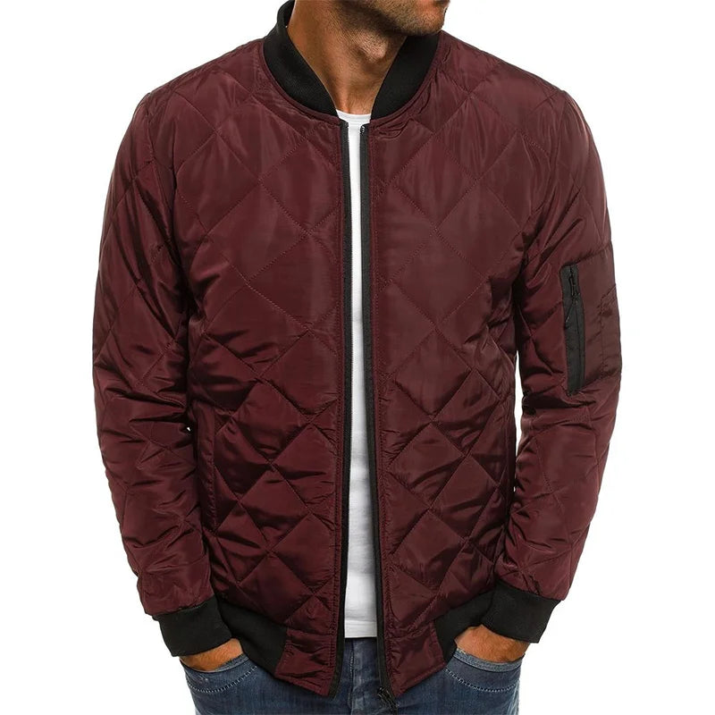 Street Wave Quilted Cotton Jacket For Men Insulated Warmth And Durable Comfort All Season Versatility