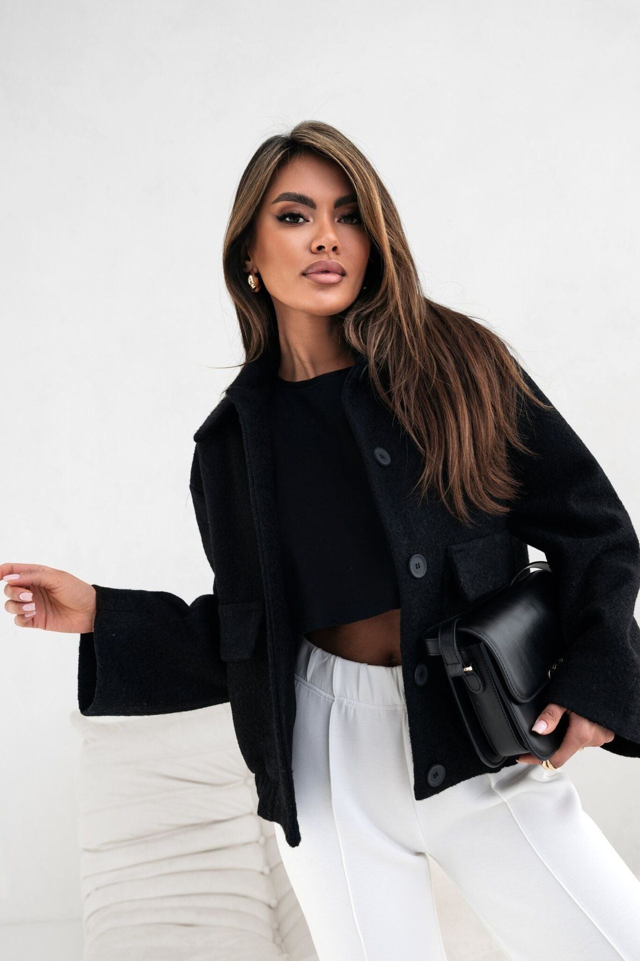 Street-Wave Vintage Oversized Womens Jacket Cozy Soft Silhouette For Everyday Cool Weather Style