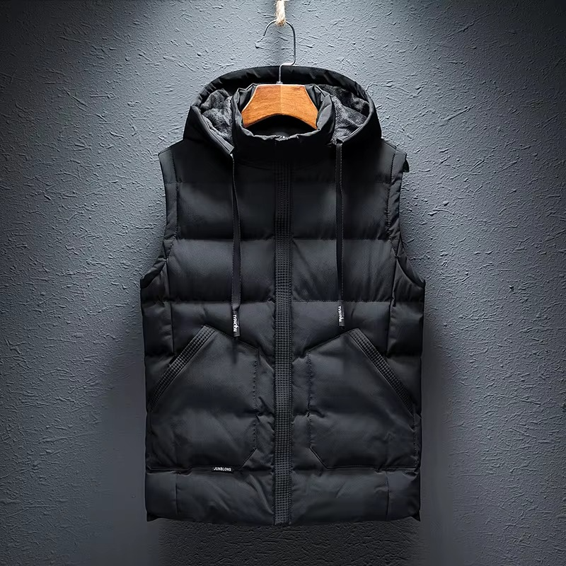 Unisex Personalized Thick Vest Customizable Warm Outerwear for All Seasons Street-Wave Apparel
