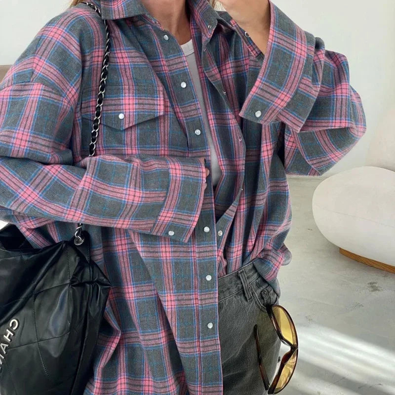 Street-wave Classic Plaid Flannel Shirt Cotton Soft Comfort Timeless Everyday Essential for Men and Women