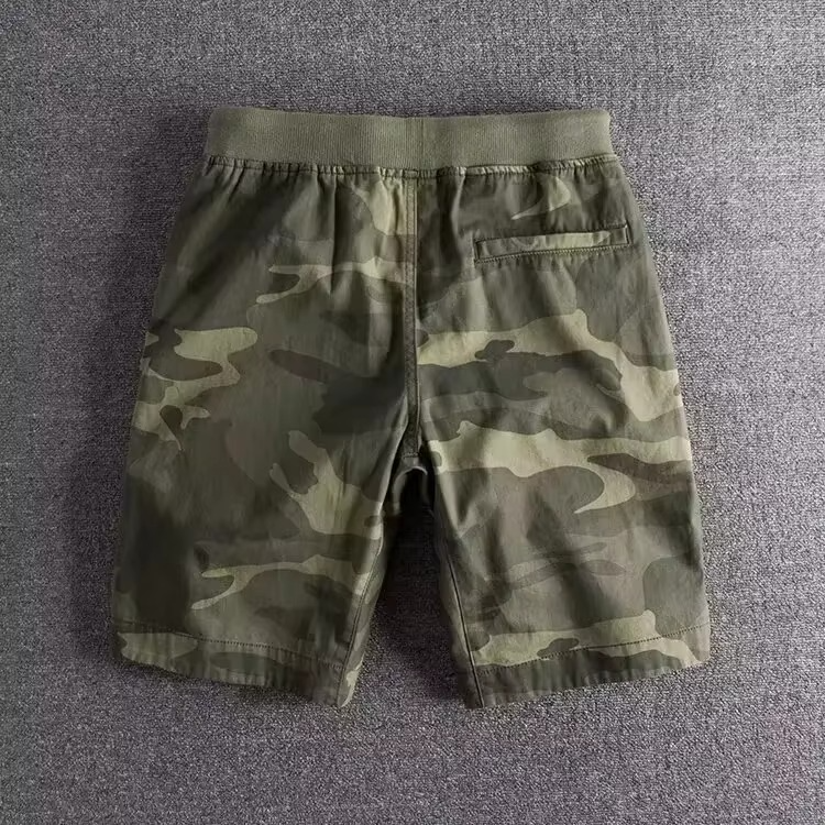 Street-Wave Mens Loose Fit Camouflage Casual Sports Shorts Lightweight Breathable Comfort With Adjustable Drawstring Waist