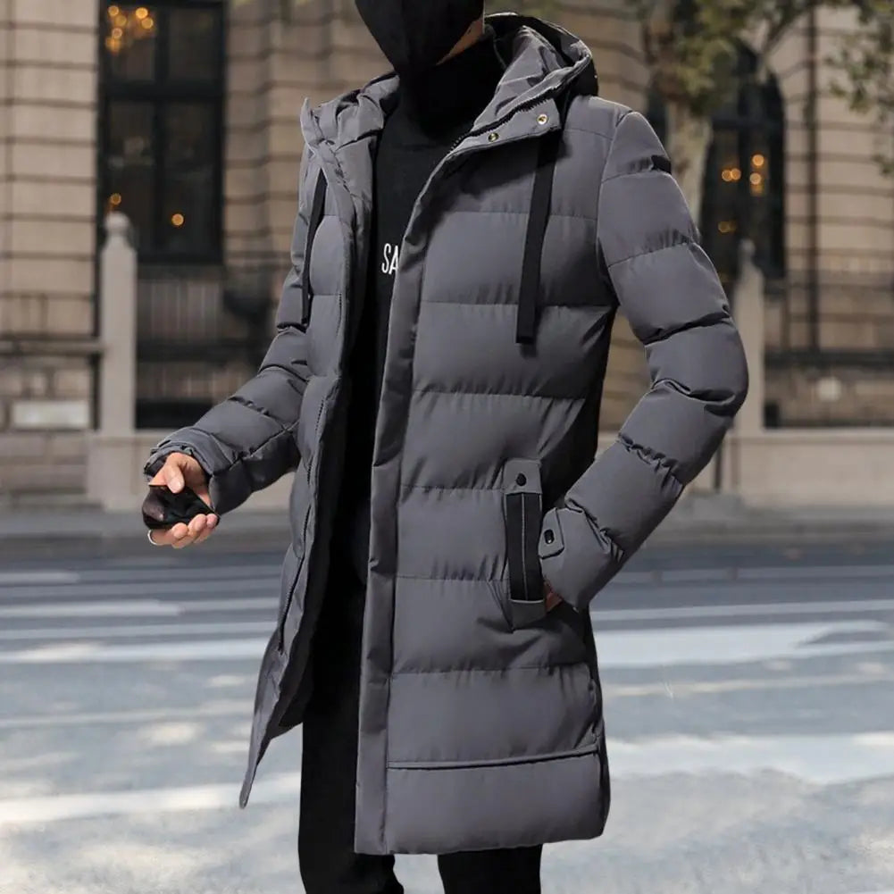Street-wave Lightweight Puffer Jacket For Men With Zip Front Casual Urban Style And Comfort