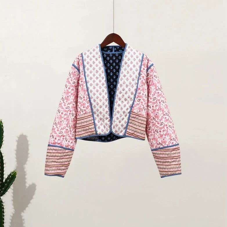 Street Wave Reversible Cotton Jacket For Women Water Resistant Stylish Everyday Outerwear