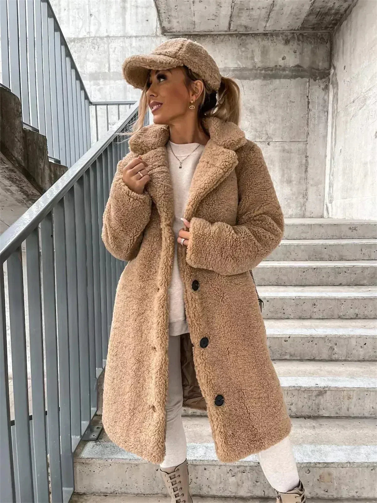 Street-wave Women's Longline Cardigan Cozy Warmth For Chic Everyday Wear All Day Comfort