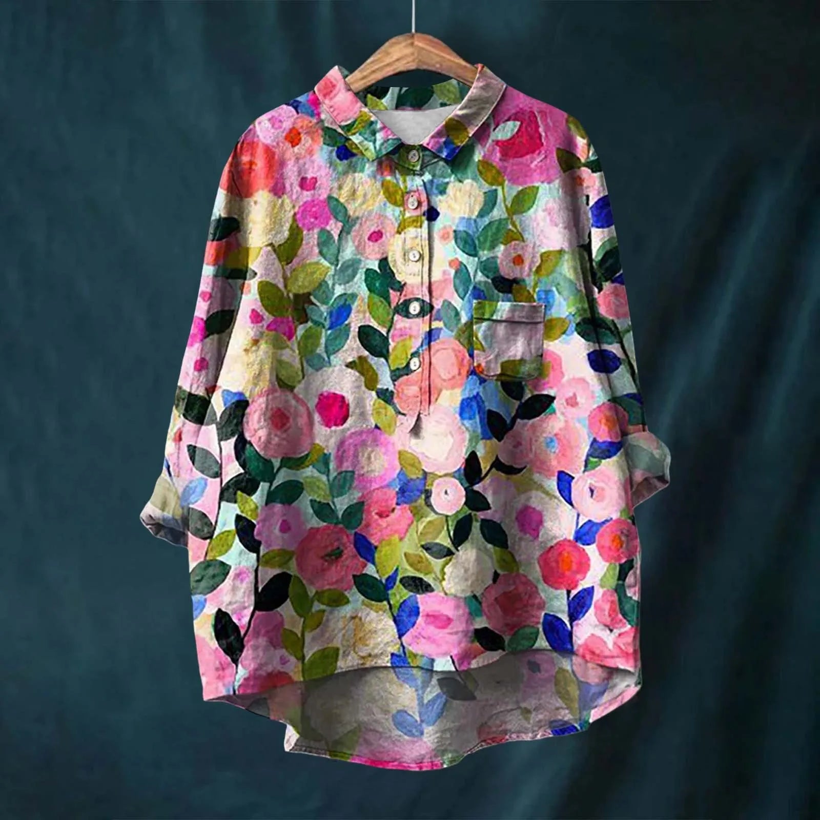 Botanical Shirt Breathable Relaxed Fit Street-Wave Unisex