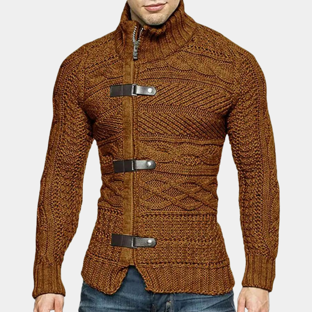 Street-Wave Merino Wool Rollneck Sweater For Men Classic Knit With Natural Temperature Regulation