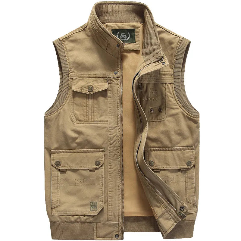 Street-wave Tactical Outdoor Vest For Men Durable Multi-Pocket Adventure Gear For Hiking And Travel