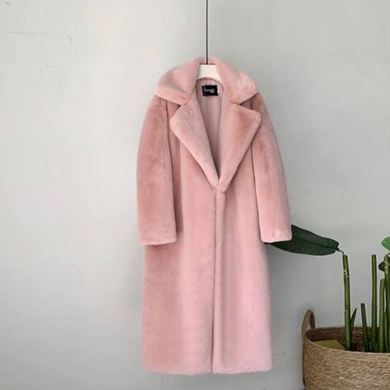 Street-Wave Long Plush Coat For Women Luxurious Warmth And Ultra Soft Comfort Premium Quality