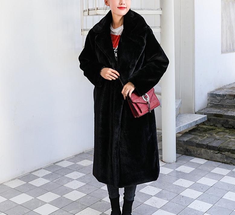 Street-Wave Long Plush Coat For Women Luxurious Warmth And Ultra Soft Comfort Premium Quality