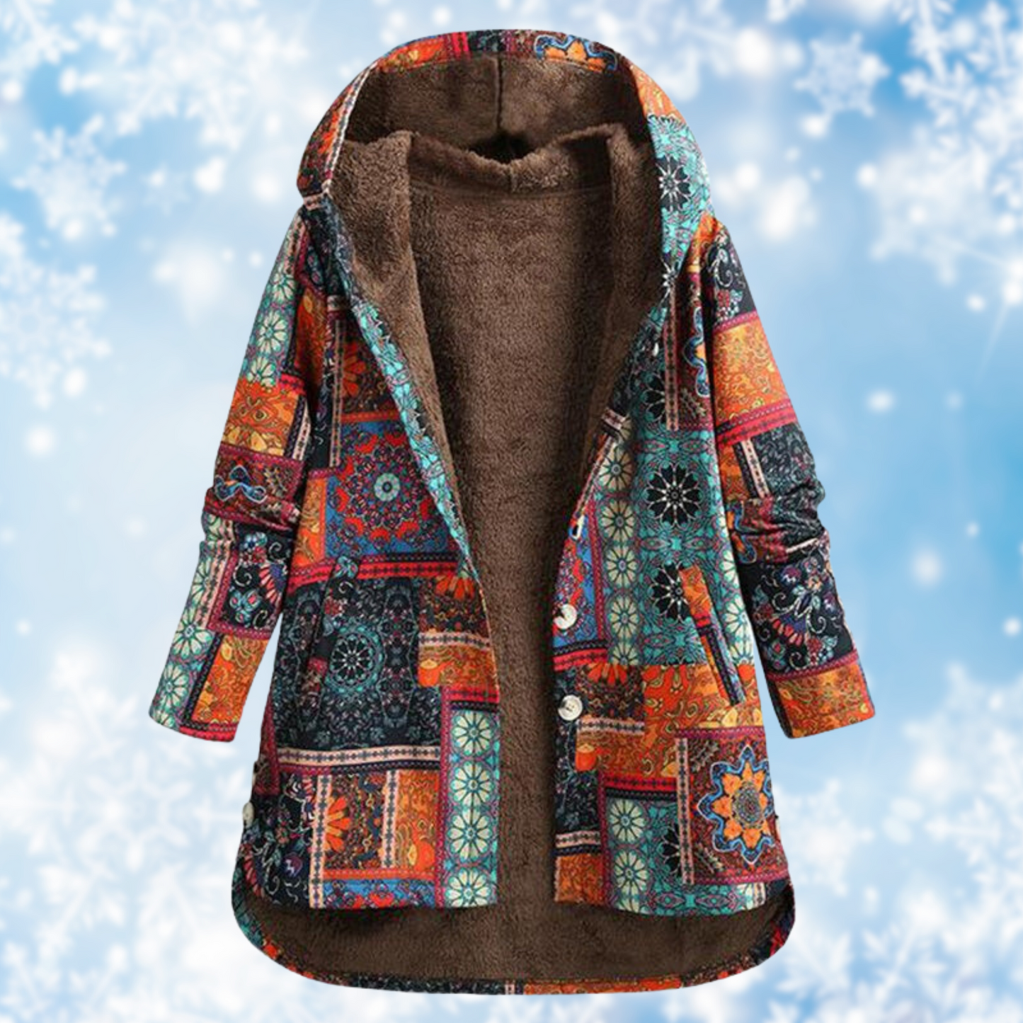 Street-Wave Floral Printed Hoodie Cozy Urban Streetwear For Women And Men With Soft Fleece Lined Hood
