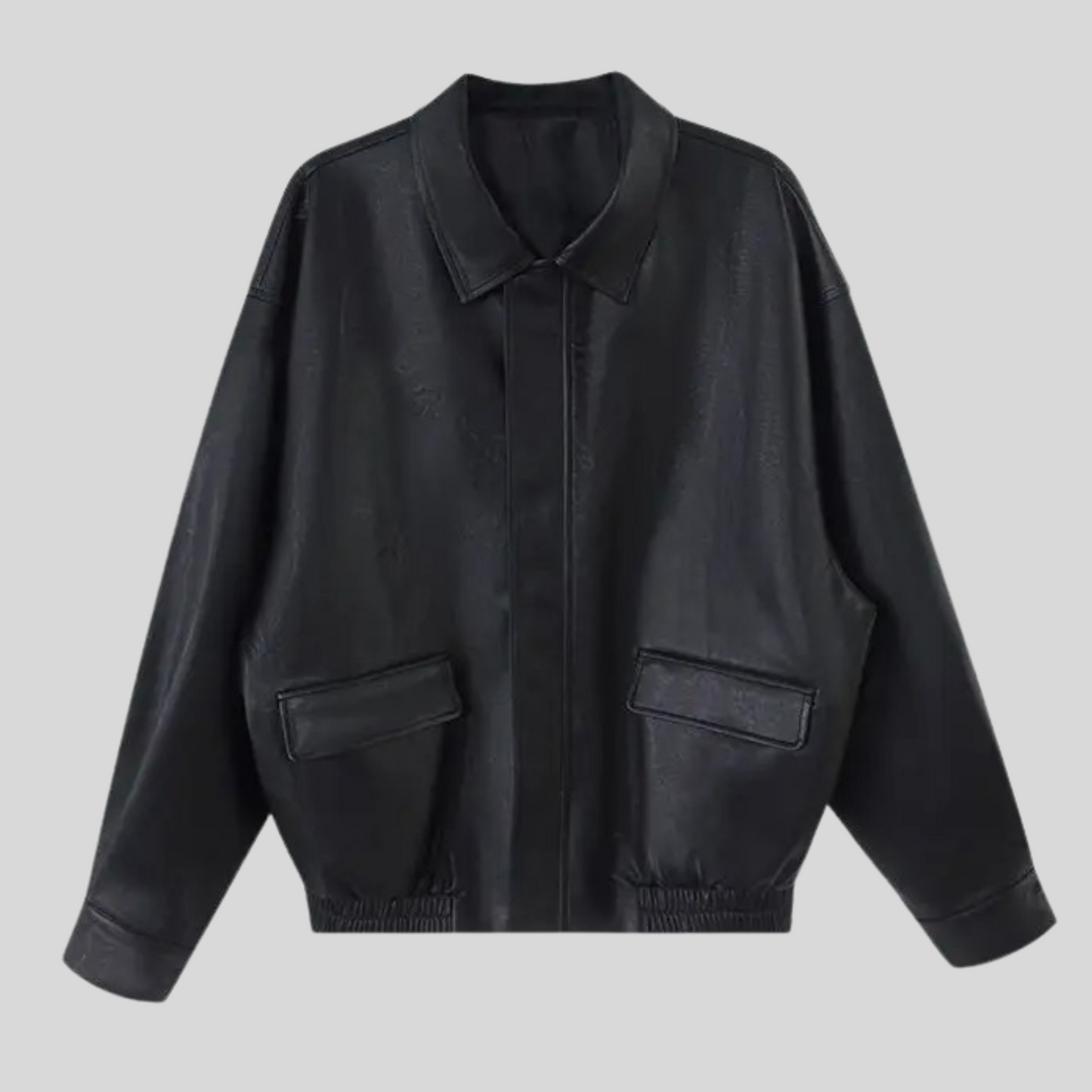 Street-Wave Leather Jacket For Women Oversized Chic Statement Outerwear Premium Quality