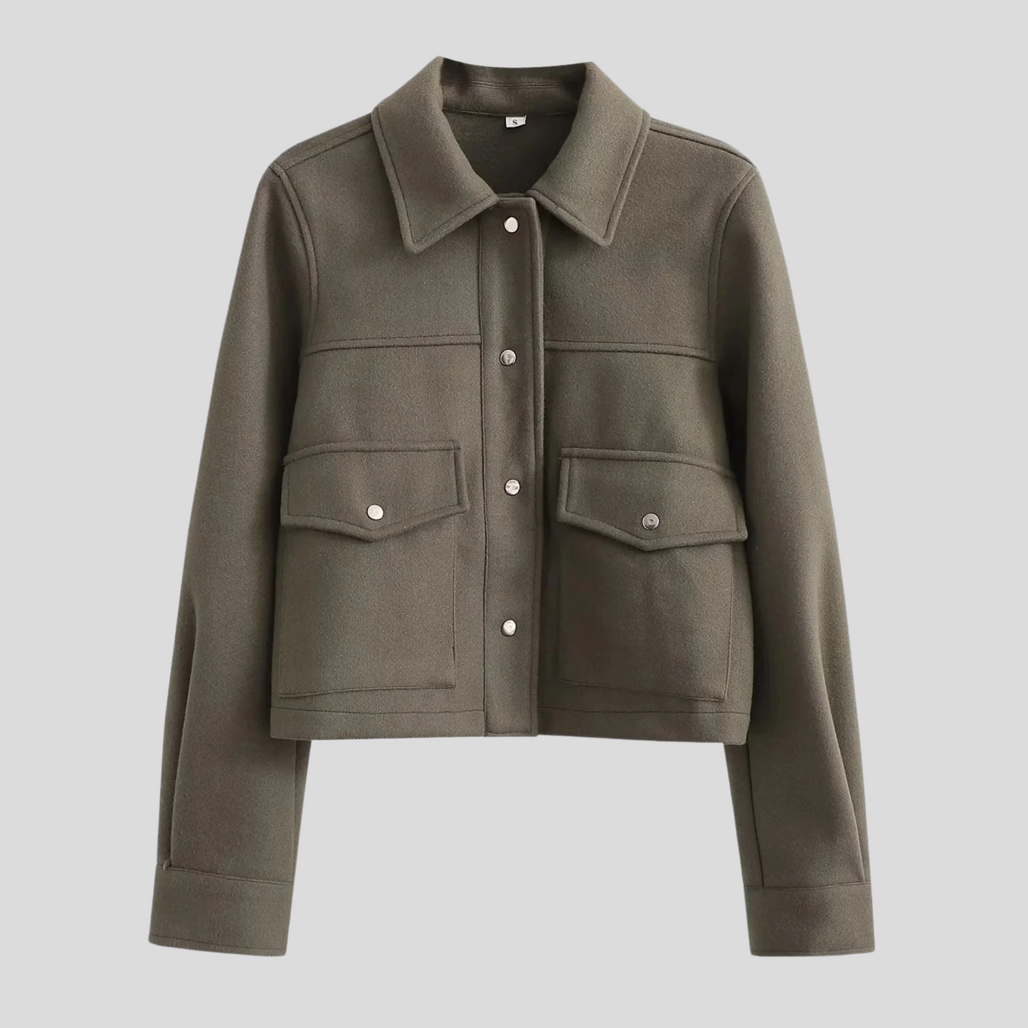 Street-Wave Women's Button Up Coat With Tailored Fit Soft Durable Fabric Warm Style