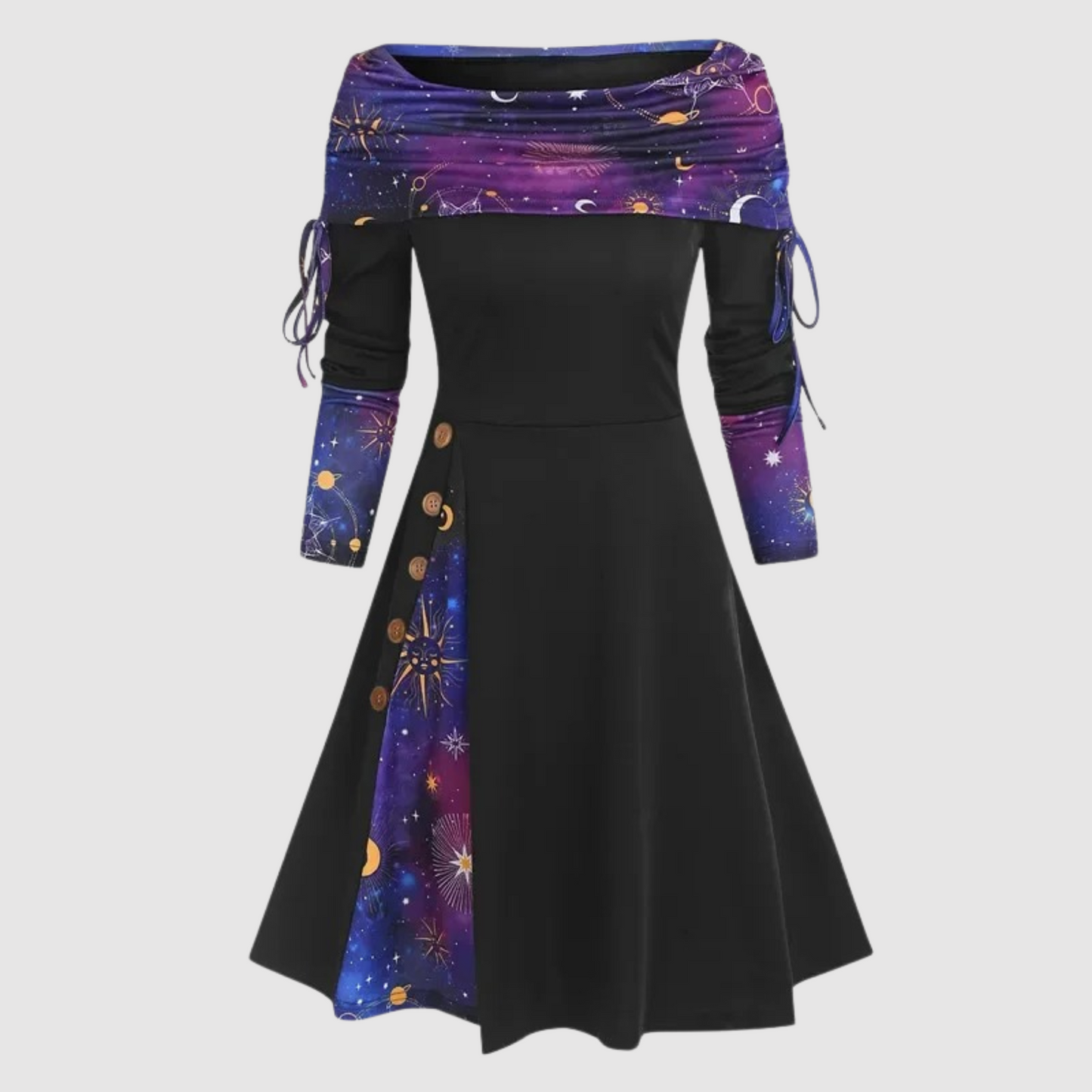 Street Wave Off Shoulder Winter Knit Dress For Women Warm Elegant Cozy Comfort All Day