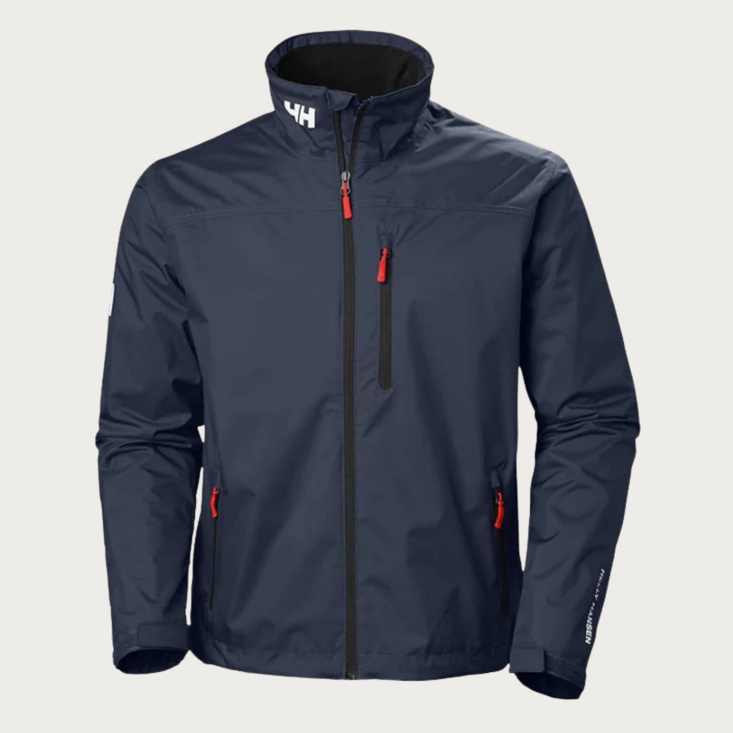 Street-Wave Waterproof Rain Jacket For Men With Windproof Protection And Zippered Pockets
