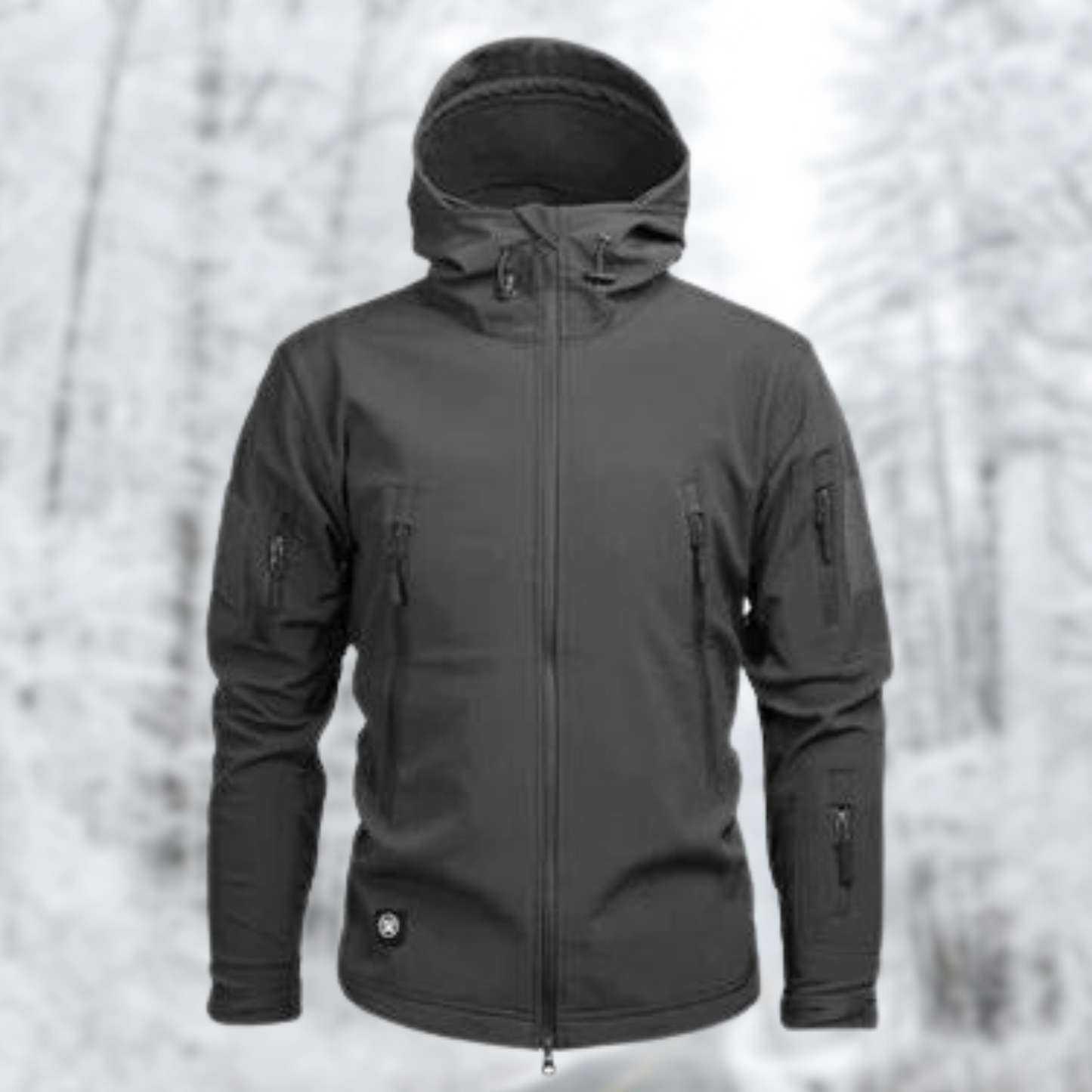 Street-wave Mens Weatherproof Zip Jacket With Multiple Pockets For All Weather Protection