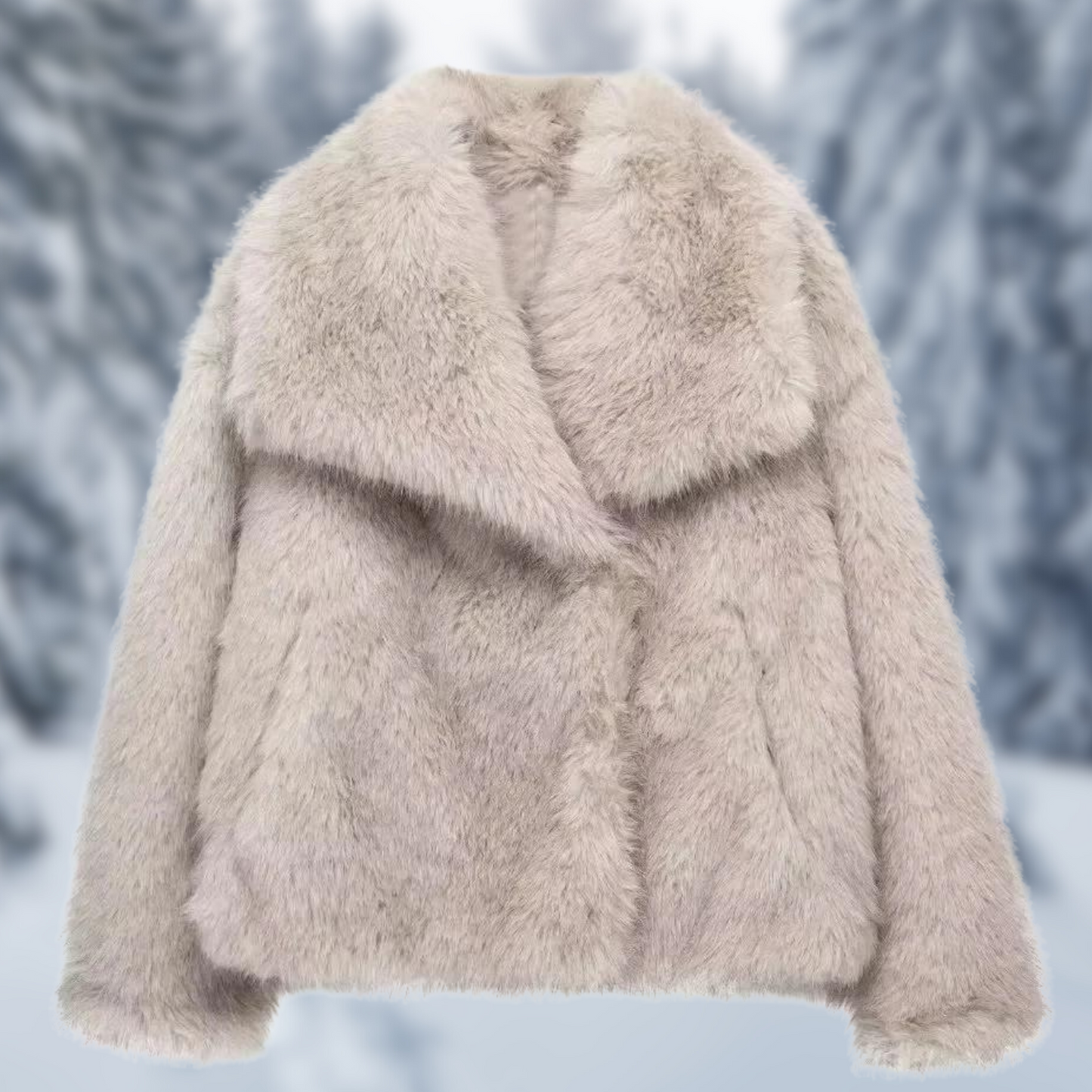 Street Wave Waterproof Faux Fur Coat For Outdoor Adventurers With Fashionable Comfort