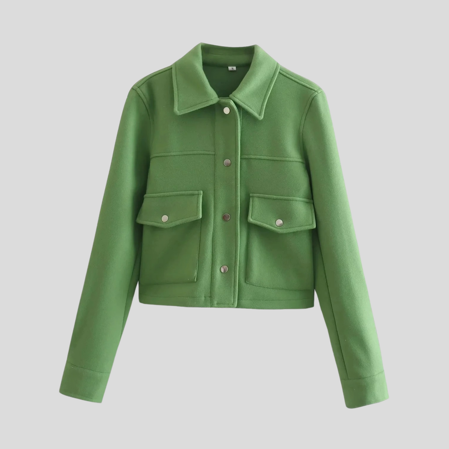 Street-Wave Women's Button Up Coat With Tailored Fit Soft Durable Fabric Warm Style