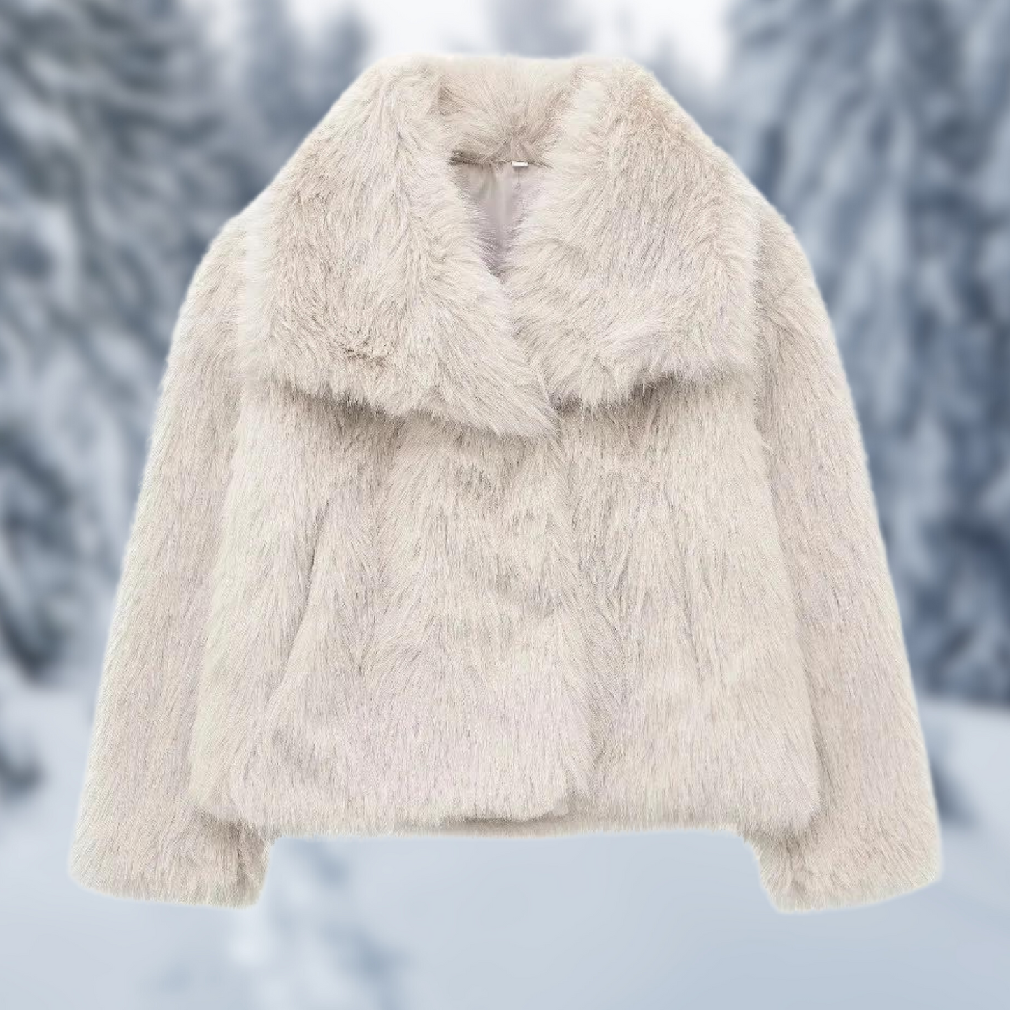 Street Wave Waterproof Faux Fur Coat For Outdoor Adventurers With Fashionable Comfort