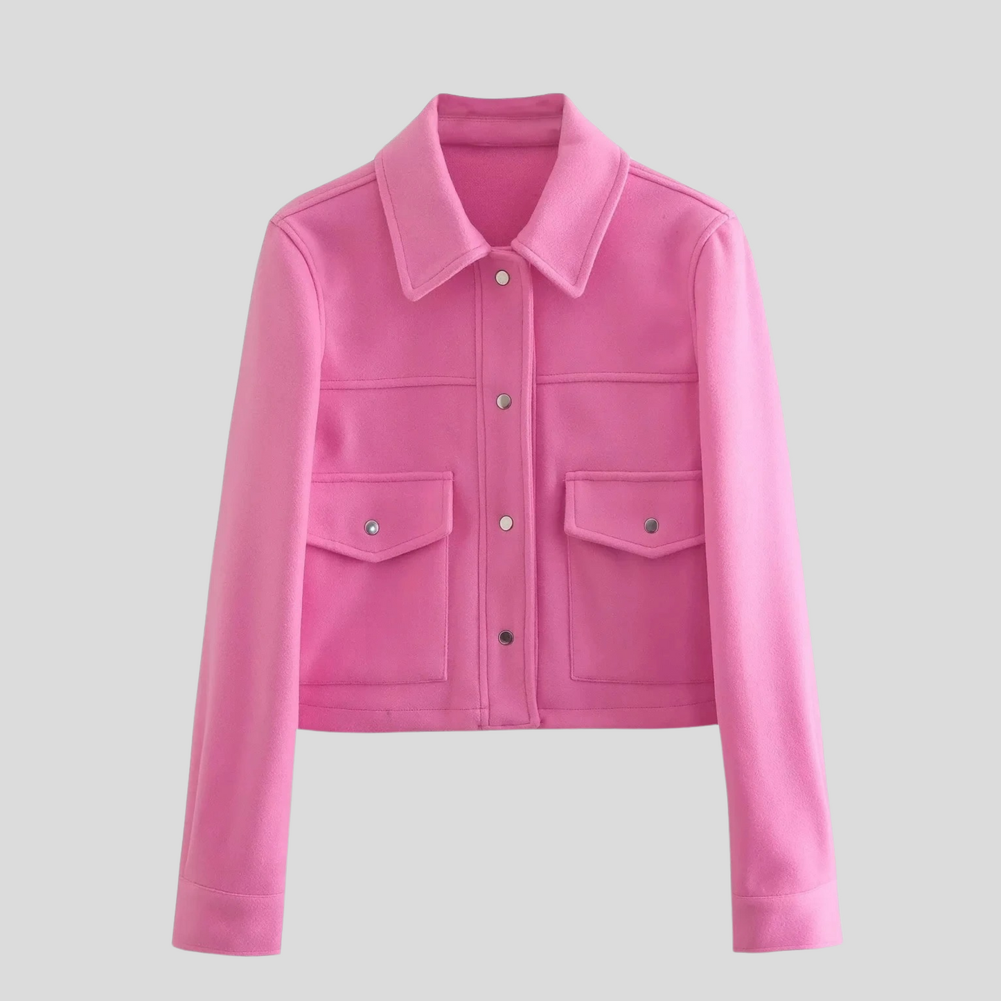 Street-Wave Women's Button Up Coat With Tailored Fit Soft Durable Fabric Warm Style