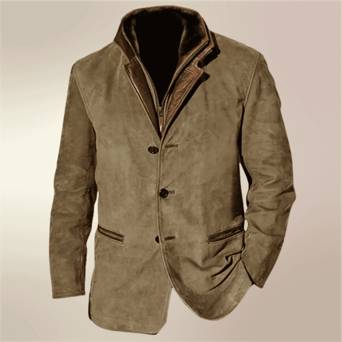Street-Wave Mens Vintage Autumn Jacket Warm Heritage-Inspired Coat For Style-Minded Outdoorsmen