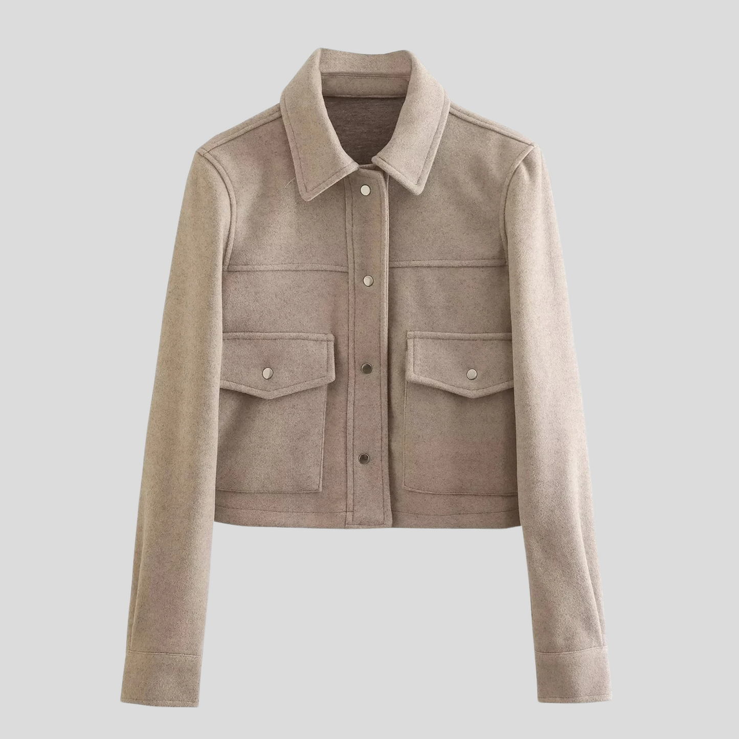 Street-Wave Women's Button Up Coat With Tailored Fit Soft Durable Fabric Warm Style