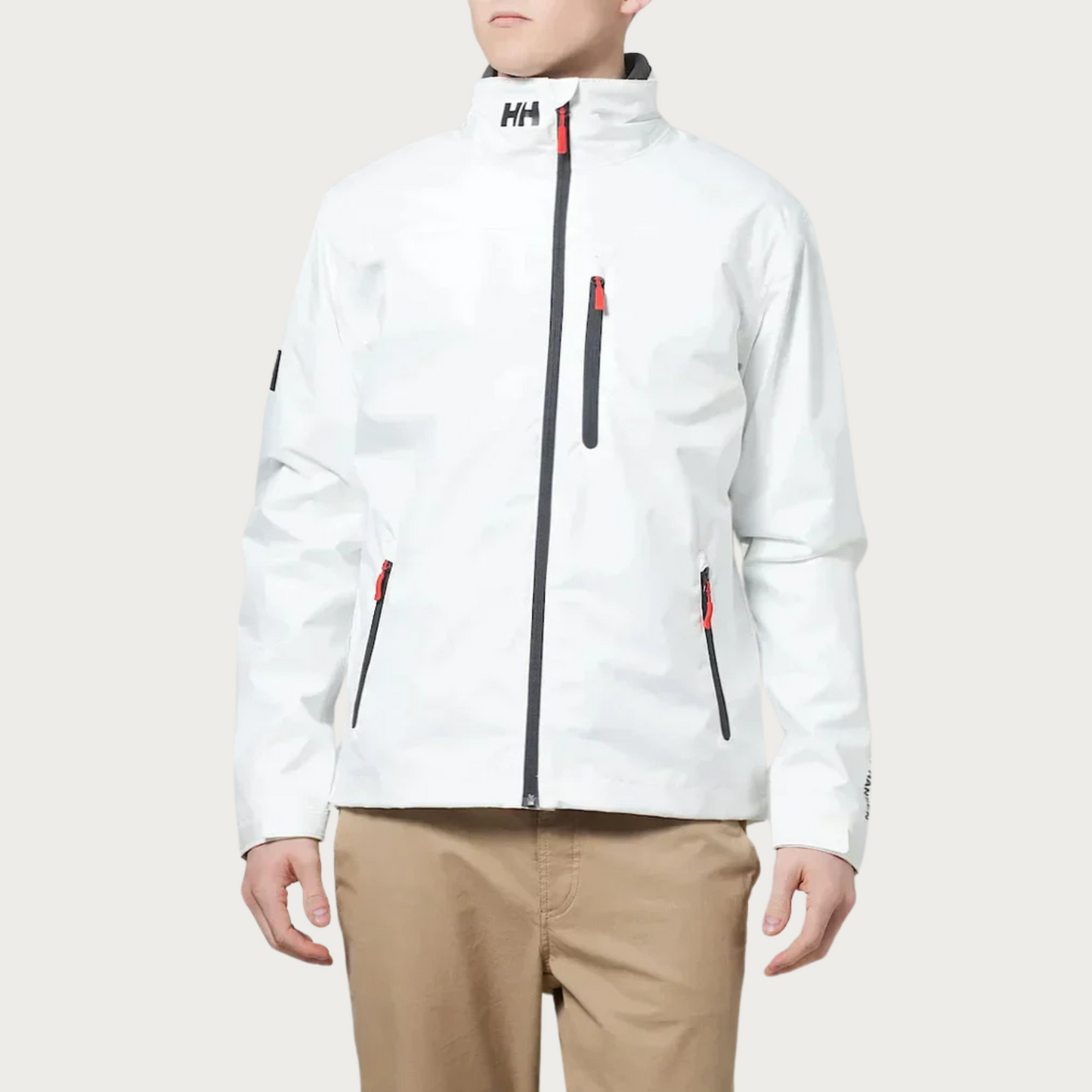 Street-Wave Waterproof Rain Jacket For Men With Windproof Protection And Zippered Pockets