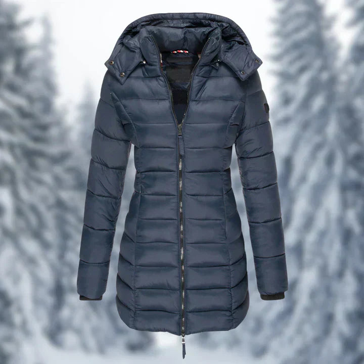 Streetwave Women Puffer Coat With Hood Vegan Lightweight Warmth Tailored Silhouette For Winter