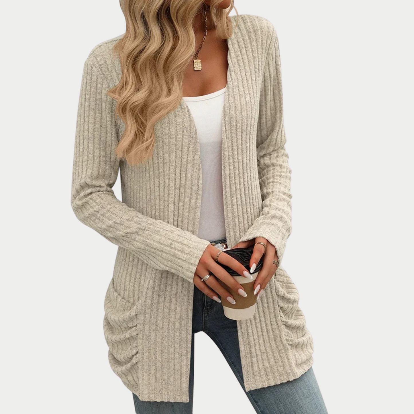 Street-wave Oversized Cardigan For Women, Cozy Warmth, Versatile For Casual To Dressy Outfits