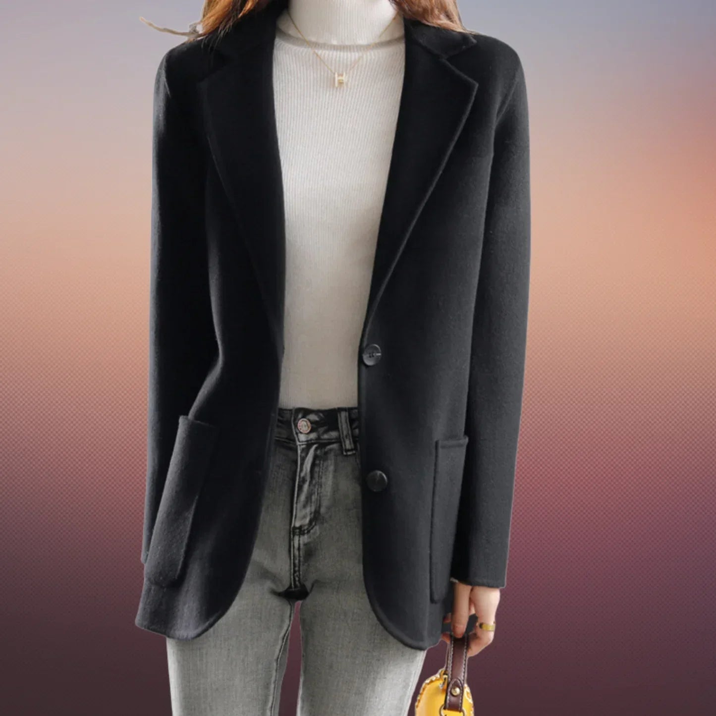 Street Wave Thick Tweed Fall Blazer For Women With Elegant Feminine Fit And Compliment Winning Style