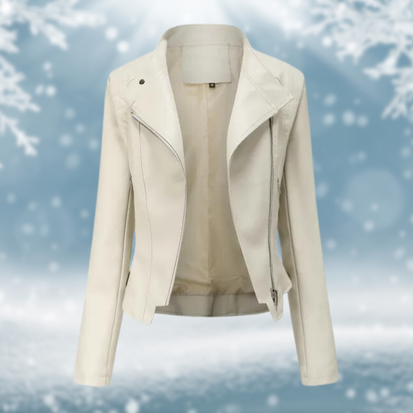 Street Wave Vegan Leather Jacket With Structured Pattern For Urban Fashion Fans Everywhere Chic