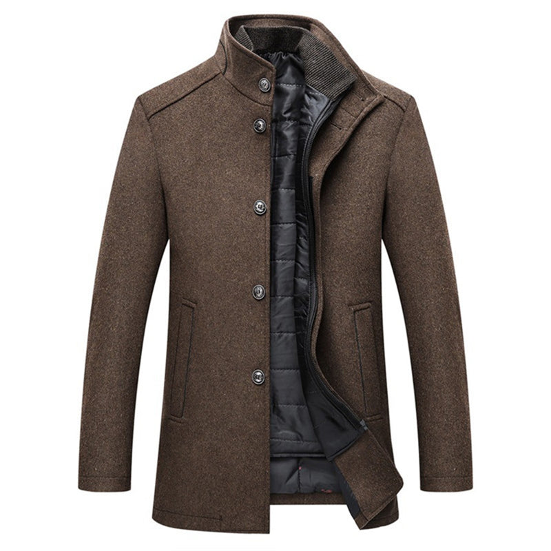 Street Wave Mens Wool Coat Tannen Warm Lined Outerwear For Formal And Casual Wear Everyday Comfort