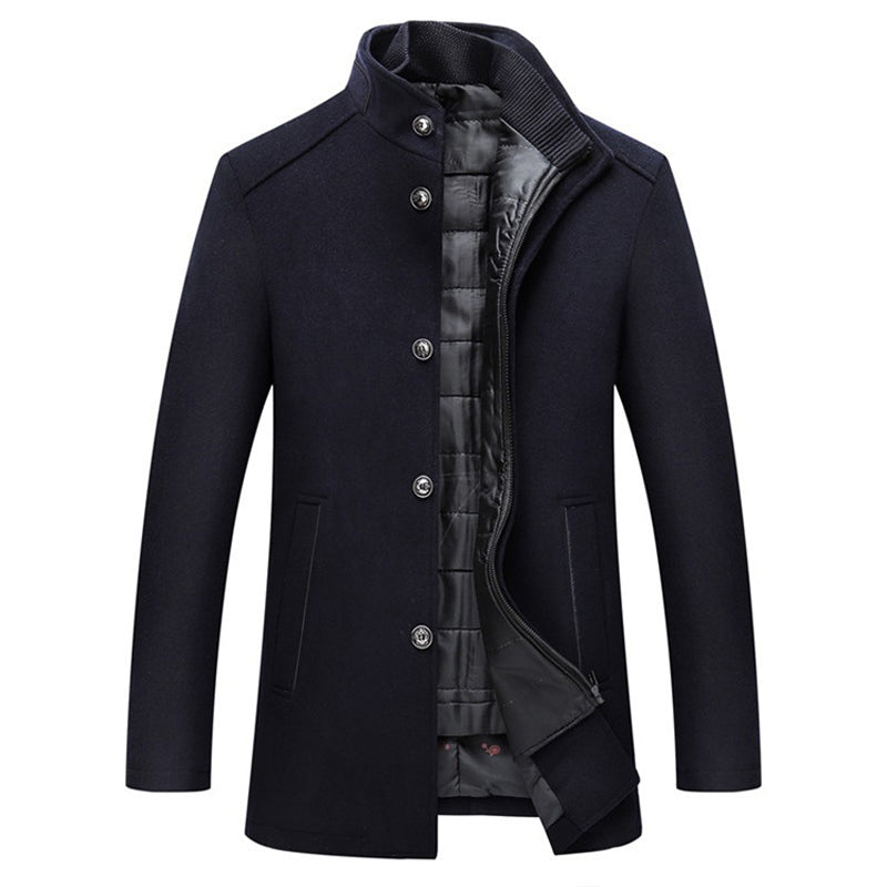 Street Wave Mens Wool Coat Tannen Warm Lined Outerwear For Formal And Casual Wear Everyday Comfort