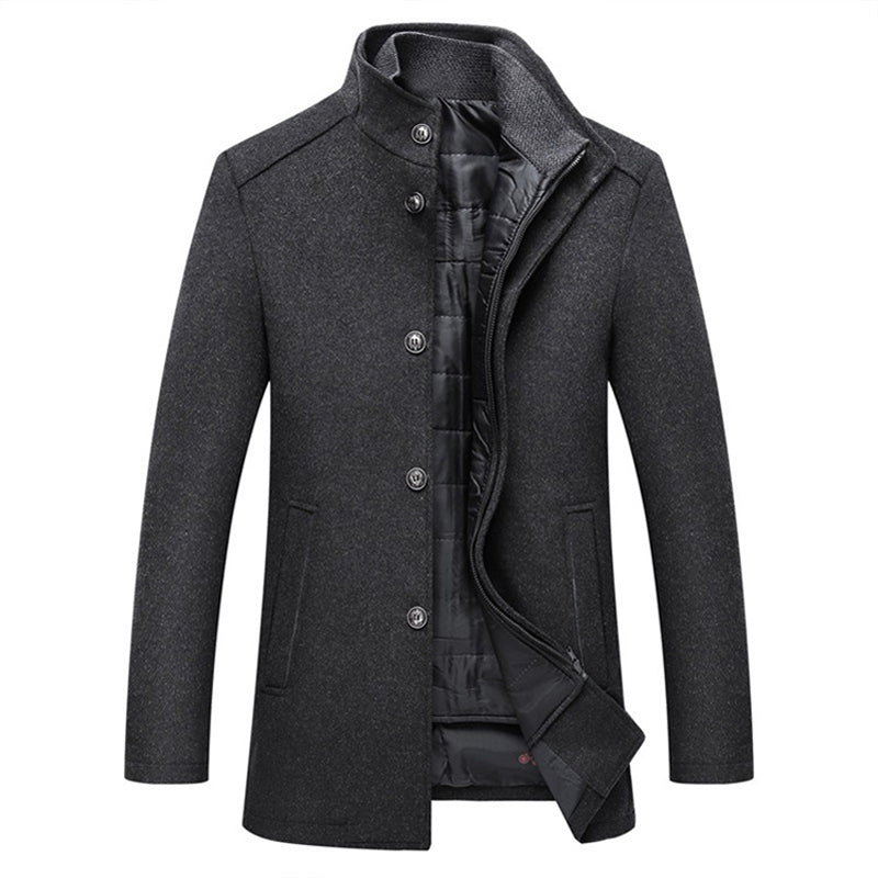 Street Wave Mens Wool Coat Tannen Warm Lined Outerwear For Formal And Casual Wear Everyday Comfort