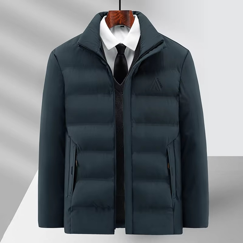 Men's Luxury Fleece Winter Coat For Business And Casual Wear Premium Warmth And Sophisticated Office Style