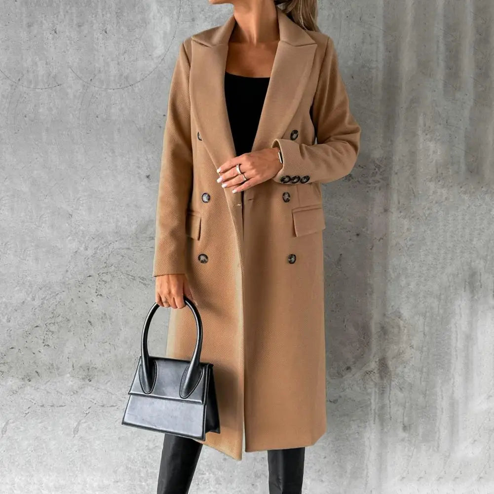 Street-Wave City Wool Coat For Women Elegant Urban Chic With Warmth Regulation For Work And Leisure