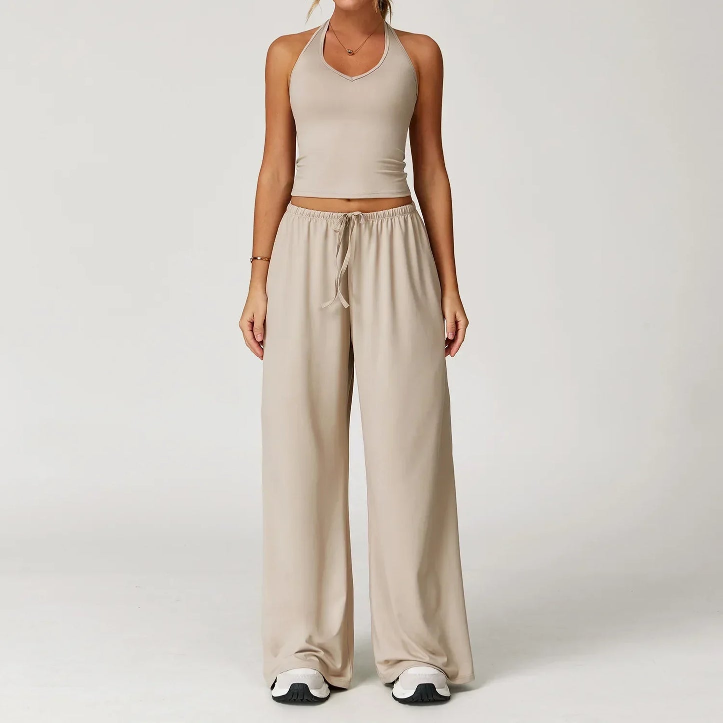 Street Wave Eleanor Women’s Winter Wide Leg Pants Cozy Relaxed Fit