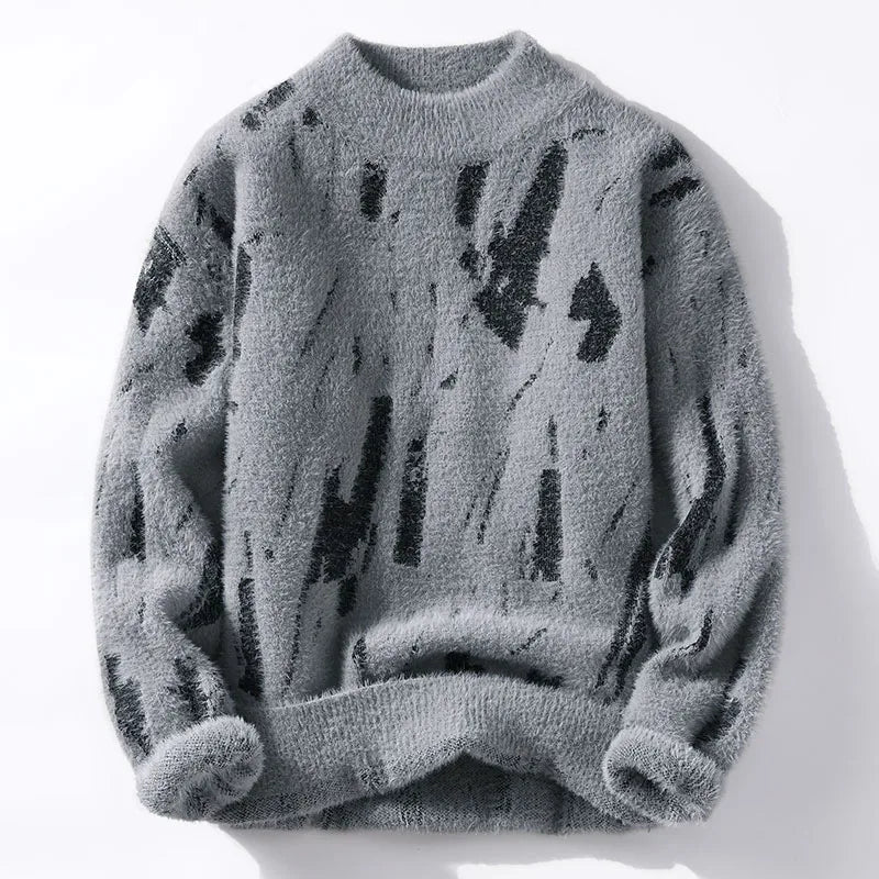 Street-Wave Abstract Knit Cardigan Soft Cozy Versatile Everyday Wear For Women Premium