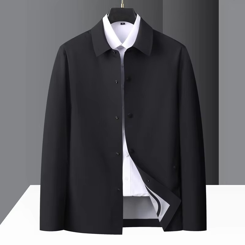 Street-Wave Men's Seamless Business Casual Jacket For Spring And Summer Lightweight Structured Fit With All Day Comfort